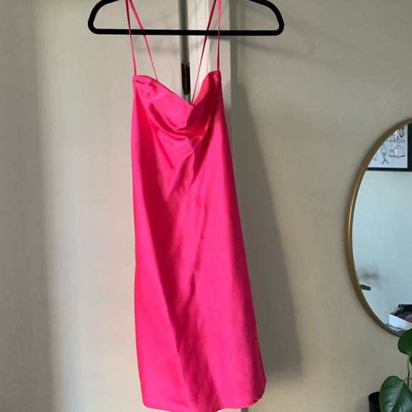 joa cowl neck slip dress